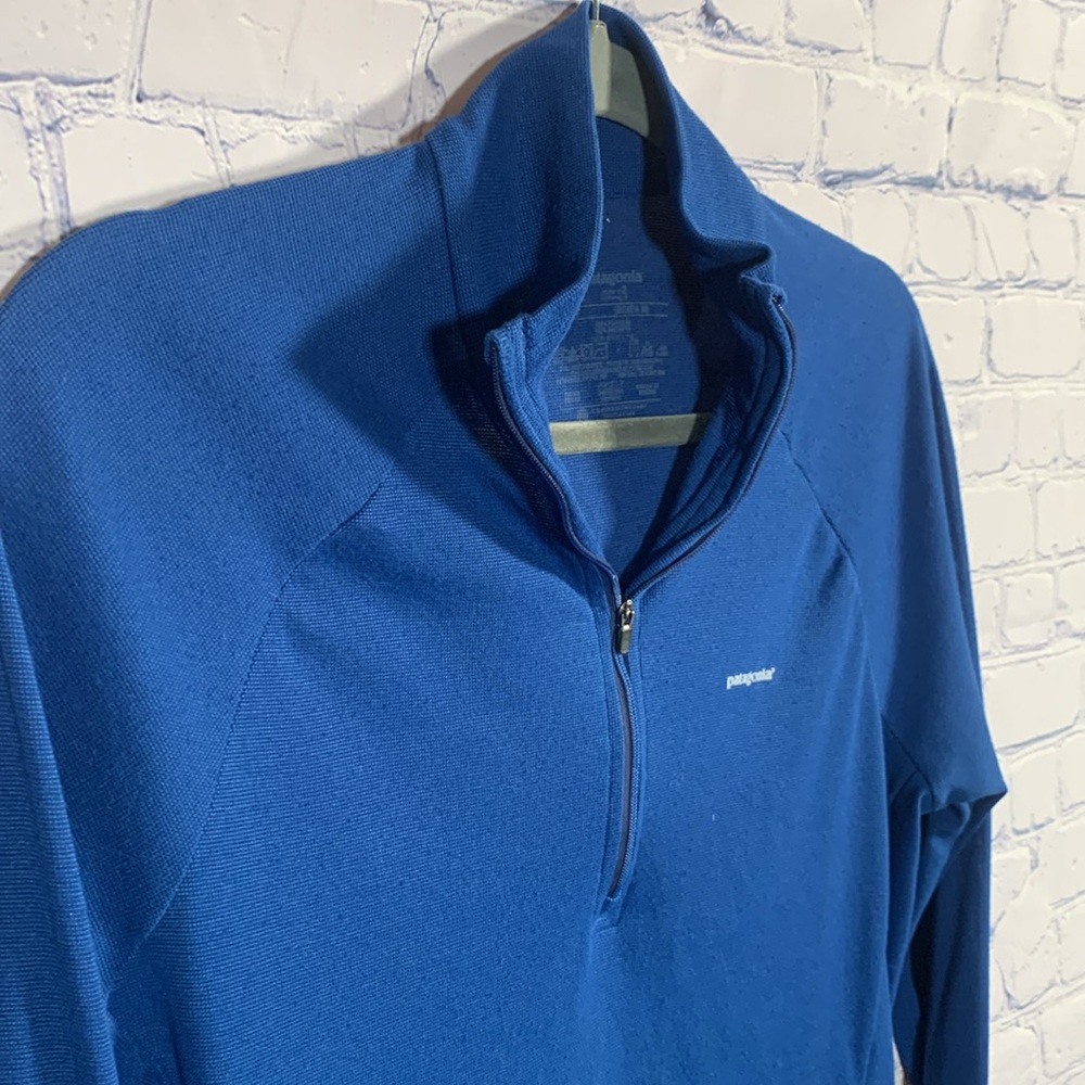 Patagonia Mens Vintage Capilene Half Zip Pullover Blue Size S Layer Outdoor Warm - Picture 2 of 5